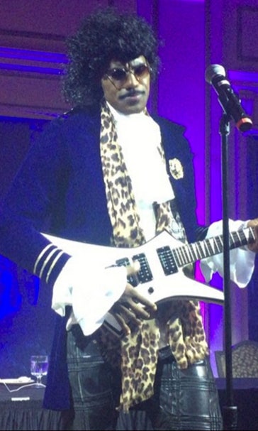 You have to see LeBron as Prince, singing 'Purple Rain' for Halloween